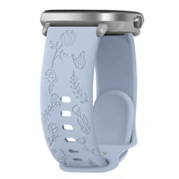 20mm Flower Engraved Watch Strap For Samsung Galaxy Watch 6/5/4 40mm/44mm 5Pro 45mm Watch 6 4 Classic 43mm/47mm 42mm/46mm Band
