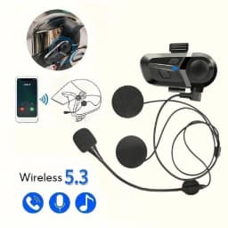 Wireless Motorcycle Helmet Headset Hands-free Call Phone Motorcycle Waterproof Earphone Music Player Moto Helmet