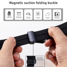 No Gap Magnetic Silicone Strap For Samsung Galaxy Watch 7 6 5 4 44mm 40mm Pro 45mm Bracelet Galaxy Watch6 Classic 43mm 47mm Band