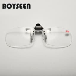 Glasses Clip With Myopia -0.75~-2.0 Glasses Clip With Case Can be Clip On Near-sighted Glasses For Driving Or Fishing
