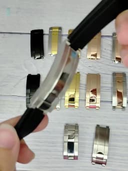 9x9mm Watch Buckle for Rolex DAYTONA SUBMARINER GMT Watch Band Clasp Stainless Steel Fine-tuning Pull Button 9X16mm Buckles