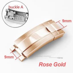 9x9mm Watch Buckle for Rolex DAYTONA SUBMARINER GMT Watch Band Clasp Stainless Steel Fine-tuning Pull Button 9X16mm Buckles