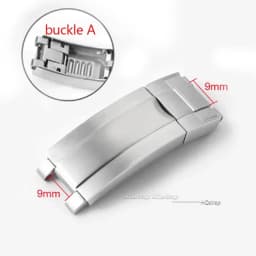 9x9mm Watch Buckle for Rolex DAYTONA SUBMARINER GMT Watch Band Clasp Stainless Steel Fine-tuning Pull Button 9X16mm Buckles