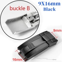 9x9mm Watch Buckle for Rolex DAYTONA SUBMARINER GMT Watch Band Clasp Stainless Steel Fine-tuning Pull Button 9X16mm Buckles