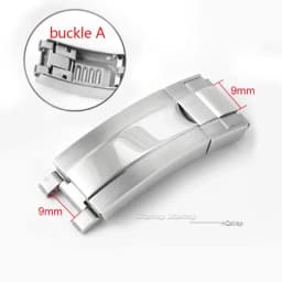 9x9mm Watch Buckle for Rolex DAYTONA SUBMARINER GMT Watch Band Clasp Stainless Steel Fine-tuning Pull Button 9X16mm Buckles