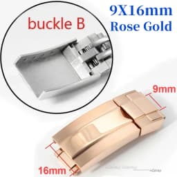 9x9mm Watch Buckle for Rolex DAYTONA SUBMARINER GMT Watch Band Clasp Stainless Steel Fine-tuning Pull Button 9X16mm Buckles