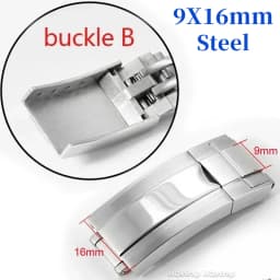 9x9mm Watch Buckle for Rolex DAYTONA SUBMARINER GMT Watch Band Clasp Stainless Steel Fine-tuning Pull Button 9X16mm Buckles