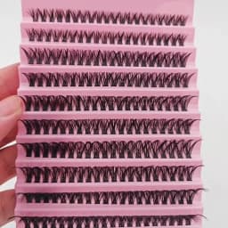 40D Volume Eyelash Extensions DIY Kit, 0.05mm Thickness, Mixed Length 8-16mm, D Curl Natural & Bold Anime Look,