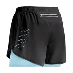2026 New Men's Fitness Training Shorts Summer 2 In 1 Quick Dry Gym Beach Running Double-deck Shorts Outdoor Sportswear Men Short