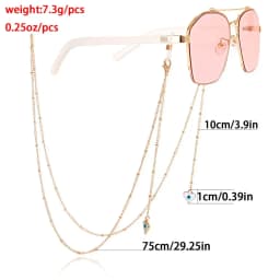 Adjustable Anti Slip Pearl Eyeglass Chain Sunglasses Antiskid Losing Chain Mask Strap Glasses Chain Face Mask Lanyard Neck Chain