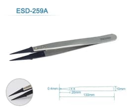 1-5PC Watch Hands Installation Work Tweezers Straight Elbow Handle Stainless Antistatic Plastic Tweezers ESD-259 ESD-259A ESD-7A