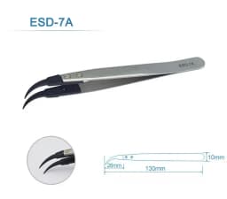 1-5PC Watch Hands Installation Work Tweezers Straight Elbow Handle Stainless Antistatic Plastic Tweezers ESD-259 ESD-259A ESD-7A