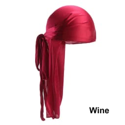 Men Women Bandana Silk Durag Turban Hijab Pirate Hat Cancer Head Scarf Chemo Cap Pre-Tied Headwrap