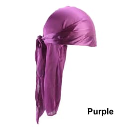 Men Women Bandana Silk Durag Turban Hijab Pirate Hat Cancer Head Scarf Chemo Cap Pre-Tied Headwrap