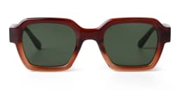 STORY Retro Trendy Orange Square Sunglasses Women Men 2024 Fashion Transparent Green Frame Rectangle Sun Glasses Female Shades