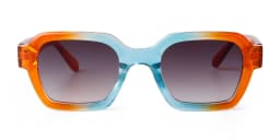 STORY Retro Trendy Orange Square Sunglasses Women Men 2024 Fashion Transparent Green Frame Rectangle Sun Glasses Female Shades