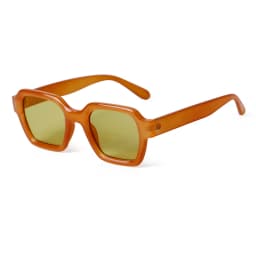 STORY Retro Trendy Orange Square Sunglasses Women Men 2024 Fashion Transparent Green Frame Rectangle Sun Glasses Female Shades