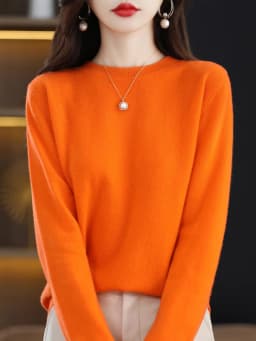 Autumn Winter Women Wool Sweater O-neck Long Sleeve Pullover Basic Casual Loose Style Famale Clothing Merino Wool Knitwear Tops