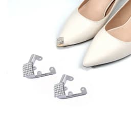 Women High Heel Metal Toe Cap Wear and Tear Concealer Anti-kicking Leather Shoes Point Protector Flat Shoe Tips Cap Accessorices