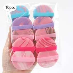 Air Cushion Powder Puff 10-20-30-50 Bags Random Colors and Shapes. Contains Air Cushion Powder Puff, Latex-Free Sponge Mix and