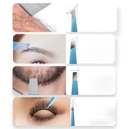 Ouriner Eyebrow Tweezer Colorful Hair Beauty Fine Hairs Puller Stainless Steel Slanted Eye Brow Clips Removal Makeup Tools