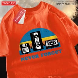 Never Forget The Old Radio Men Women T Shirts Harajuku O-Neck T-Shirts Vintage Oversize Clothing Summer Cotton Tshirts Couple
