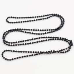 5pcs 1.5mm 2mm 2.4mm Black Plated Ball Beads Chain Necklace Bead Connector 65cm(25.5 inch)