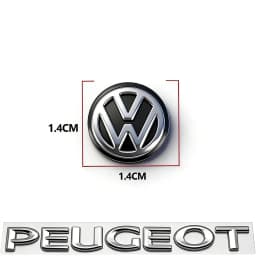 5/10Pcs 14mm Car Remote Key Stickers Badge Emblem Car Accessories For VW Scirocco Polo T5 Passat b6 Golf mk5 Tiguan Jetta CC MK7