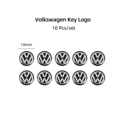 5/10Pcs 14mm Car Remote Key Stickers Badge Emblem Car Accessories For VW Scirocco Polo T5 Passat b6 Golf mk5 Tiguan Jetta CC MK7