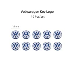 5/10Pcs 14mm Car Remote Key Stickers Badge Emblem Car Accessories For VW Scirocco Polo T5 Passat b6 Golf mk5 Tiguan Jetta CC MK7