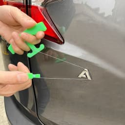 Car Emblem Remover Useful Ergonomic Portable Logo Remove Kit Green Sticker Remover Tool Labor-Saving Auto Sticker Remover