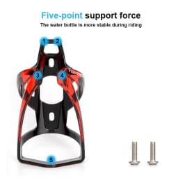 Toptrek Bicycle Bottle Holder MTB Accessorie Bottle Rack Road Bike Holder Lightweight Bottle Cage Durable Cycling Accessory