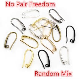 20x11mm 10pcs High Quality 7 Colors Plated Brass French Earring Hooks Wire Earrings Clasps Settings Base Settings Whole Sale