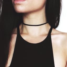 NK860 New Wholesale Minimalist Black Sexy Chokers Necklace Leather Harajuku Gothic Velvet Clavicle Colares Women Punk Jewelry