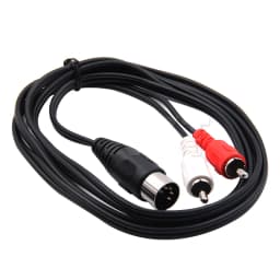 Hot sale 0.5M 1.5M 5-Pin DIN Male MIDI Cable to 2 Dual RCA Male Plug Audio Cable For Home Audio system