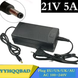 21V 5A Lithium Battery Charger 5 Series 100-240V 21V5A Battery Charger for Lithium Battery with LED Light Shows Charge State