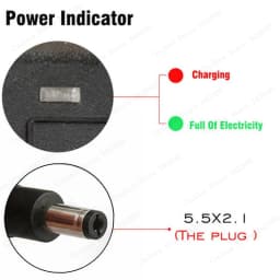 21V 5A Lithium Battery Charger 5 Series 100-240V 21V5A Battery Charger for Lithium Battery with LED Light Shows Charge State