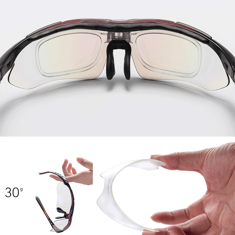 ROCKBROS Cycling Polarized glasses Bike Sunglasses Outdoor Sports Sunglasses MTB PC Goggles Eyewear 5/3 Lens Bicycle Accessory