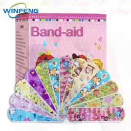 100Pcs Waterproof Cartoon Band-Aids Hemostasis Adhesive Bandage First Aid Kit Emergency Medical Dressing Sticking Plaster