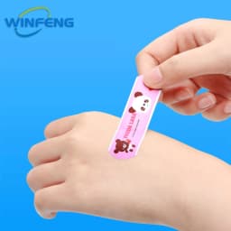 100Pcs Waterproof Cartoon Band-Aids Hemostasis Adhesive Bandage First Aid Kit Emergency Medical Dressing Sticking Plaster