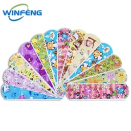 100Pcs Waterproof Cartoon Band-Aids Hemostasis Adhesive Bandage First Aid Kit Emergency Medical Dressing Sticking Plaster