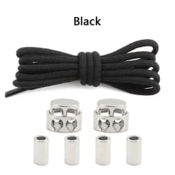 Elastic No Tie Shoe Laces Shoelaces for Sneaker Stretching Metal Buckle Lock Laces Quick Rubber Shoelace Round Shoestrings New