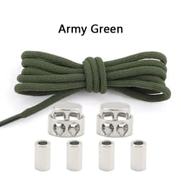 Elastic No Tie Shoe Laces Shoelaces for Sneaker Stretching Metal Buckle Lock Laces Quick Rubber Shoelace Round Shoestrings New