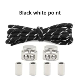 Elastic No Tie Shoe Laces Shoelaces for Sneaker Stretching Metal Buckle Lock Laces Quick Rubber Shoelace Round Shoestrings New