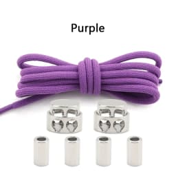 Elastic No Tie Shoe Laces Shoelaces for Sneaker Stretching Metal Buckle Lock Laces Quick Rubber Shoelace Round Shoestrings New