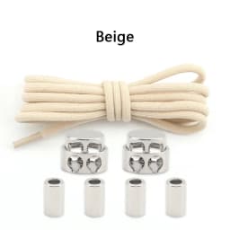 Elastic No Tie Shoe Laces Shoelaces for Sneaker Stretching Metal Buckle Lock Laces Quick Rubber Shoelace Round Shoestrings New