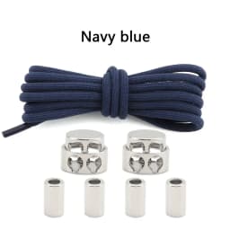 Elastic No Tie Shoe Laces Shoelaces for Sneaker Stretching Metal Buckle Lock Laces Quick Rubber Shoelace Round Shoestrings New