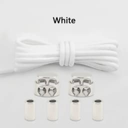 Elastic No Tie Shoe Laces Shoelaces for Sneaker Stretching Metal Buckle Lock Laces Quick Rubber Shoelace Round Shoestrings New