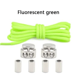 Elastic No Tie Shoe Laces Shoelaces for Sneaker Stretching Metal Buckle Lock Laces Quick Rubber Shoelace Round Shoestrings New