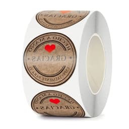 500PCS Handmade Scrapbooks Seals Gift Stickers and Stationery Thank-You Labels from Spain Gracias